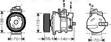 Ava Quality Cooling AI K273 - Compressore, Climatizzatore www.autoricambit.com