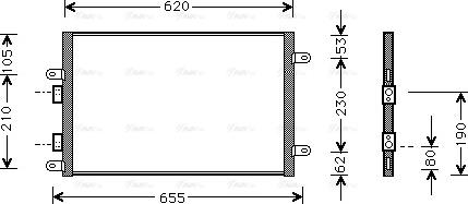 Ava Quality Cooling AL 5077 - Condensatore, Climatizzatore www.autoricambit.com