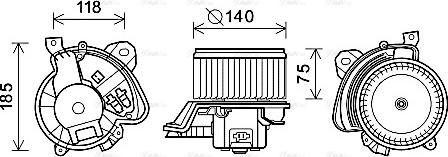 Ava Quality Cooling AL8135 - Ventilatore abitacolo www.autoricambit.com