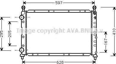 Ava Quality Cooling AL 2074 - Radiatore, Raffreddamento motore www.autoricambit.com