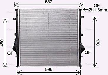 Ava Quality Cooling AL2146 - Radiatore, Raffreddamento motore www.autoricambit.com