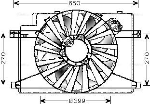 Ava Quality Cooling AL 7510 - Ventola, Raffreddamento motore www.autoricambit.com