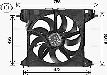 Ava Quality Cooling AL7528 - Ventola, Raffreddamento motore www.autoricambit.com