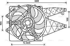 Ava Quality Cooling AL7523 - Ventola, Raffreddamento motore www.autoricambit.com