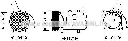 Ava Quality Cooling AL K014 - Compressore, Climatizzatore www.autoricambit.com