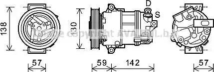 Ava Quality Cooling ALK126 - Compressore, Climatizzatore www.autoricambit.com