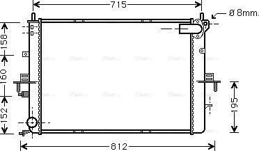 Ava Quality Cooling AU 2152 - Radiatore, Raffreddamento motore www.autoricambit.com