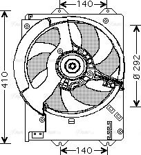 Ava Quality Cooling AU 7502 - Ventola, Raffreddamento motore www.autoricambit.com