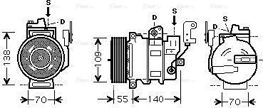 Ava Quality Cooling AUAK187 - Compressore, Climatizzatore www.autoricambit.com