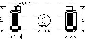 Ava Quality Cooling AU D036 - Essiccatore, Climatizzatore www.autoricambit.com