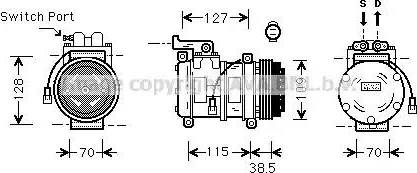 Ava Quality Cooling AU K027 - Compressore, Climatizzatore www.autoricambit.com