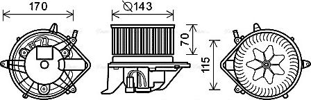 Ava Quality Cooling BW8461 - Ventilatore abitacolo www.autoricambit.com