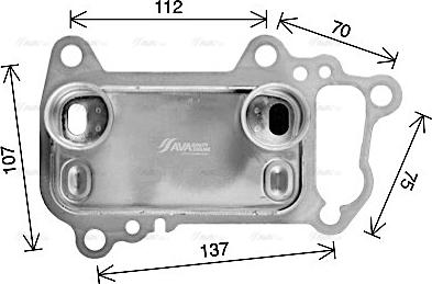 Ava Quality Cooling BW3622 - Radiatore olio, Olio motore www.autoricambit.com