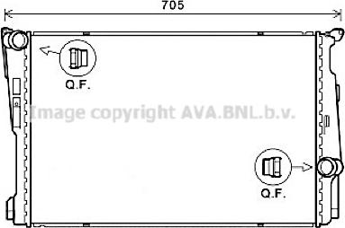 Ava Quality Cooling BW2597 - Radiatore, Raffreddamento motore www.autoricambit.com