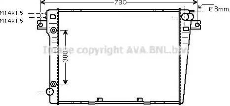 Ava Quality Cooling BWA2058 - Radiatore, Raffreddamento motore www.autoricambit.com