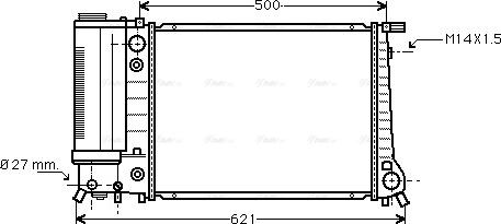 Ava Quality Cooling BW 2084 - Radiatore, Raffreddamento motore www.autoricambit.com