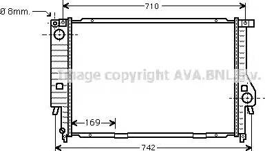 Ava Quality Cooling BW 2194 - Radiatore, Raffreddamento motore www.autoricambit.com