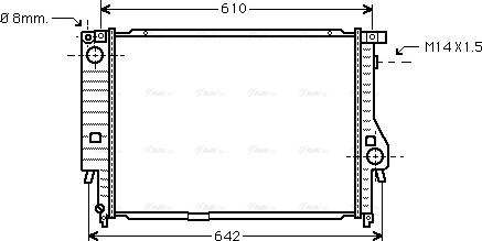 Ava Quality Cooling BW 2144 - Radiatore, Raffreddamento motore www.autoricambit.com