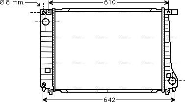 Ava Quality Cooling BW 2104 - Radiatore, Raffreddamento motore www.autoricambit.com