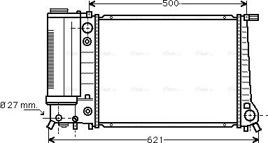 Ava Quality Cooling BW 2106 - Radiatore, Raffreddamento motore www.autoricambit.com