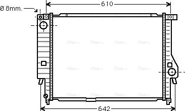 Ava Quality Cooling BW 2132 - Radiatore, Raffreddamento motore www.autoricambit.com