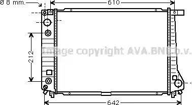 Ava Quality Cooling BW 2126 - Radiatore, Raffreddamento motore www.autoricambit.com