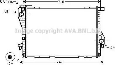 Ava Quality Cooling BW 2300 - Radiatore, Raffreddamento motore www.autoricambit.com