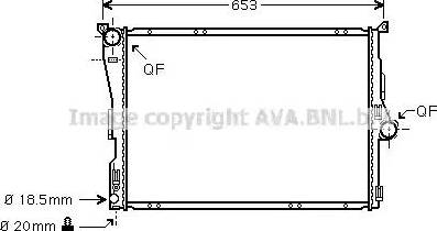 Ava Quality Cooling BWA2288 - Radiatore, Raffreddamento motore www.autoricambit.com