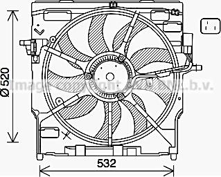Ava Quality Cooling BW7565 - Ventola, Raffreddamento motore www.autoricambit.com
