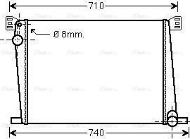 Ava Quality Cooling BWA2356 - Radiatore, Raffreddamento motore www.autoricambit.com