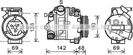 Ava Quality Cooling BWK443 - Compressore, Climatizzatore www.autoricambit.com