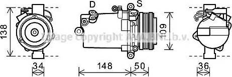 Ava Quality Cooling BWK408 - Compressore, Climatizzatore www.autoricambit.com