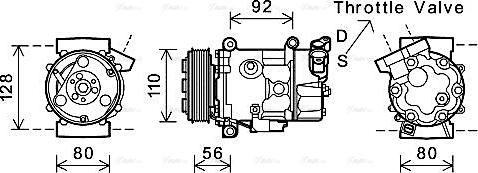 Ava Quality Cooling BWAK416 - Compressore, Climatizzatore www.autoricambit.com