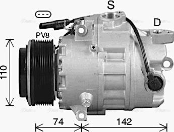 Ava Quality Cooling BWAK619 - Compressore, Climatizzatore www.autoricambit.com