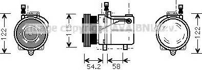 Ava Quality Cooling BW K059 - Compressore, Climatizzatore www.autoricambit.com