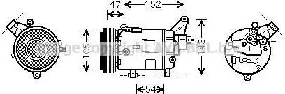 Ava Quality Cooling BW K076 - Compressore, Climatizzatore www.autoricambit.com