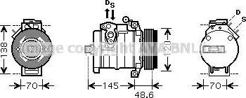 Ava Quality Cooling BW K345 - Compressore, Climatizzatore www.autoricambit.com