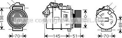 Ava Quality Cooling BWK384 - Compressore, Climatizzatore www.autoricambit.com