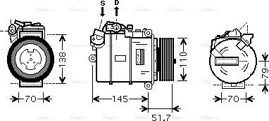 Ava Quality Cooling BWAK329 - Compressore, Climatizzatore www.autoricambit.com