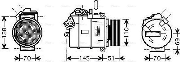 Ava Quality Cooling BWAK320 - Compressore, Climatizzatore www.autoricambit.com