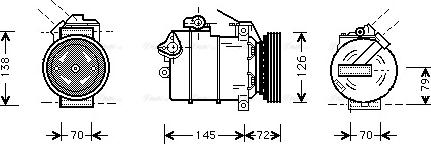 Ava Quality Cooling BWAK226 - Compressore, Climatizzatore www.autoricambit.com