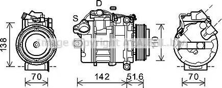 Ava Quality Cooling BWK427 - Compressore, Climatizzatore www.autoricambit.com