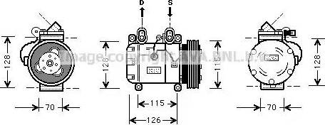 Ava Quality Cooling BW K051 - Compressore, Climatizzatore www.autoricambit.com