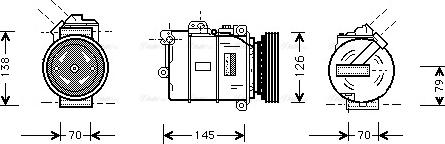 Ava Quality Cooling BW K064 - Compressore, Climatizzatore www.autoricambit.com