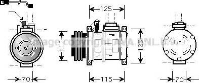 Ava Quality Cooling BW K066 - Compressore, Climatizzatore www.autoricambit.com