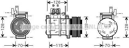 Ava Quality Cooling BW K073 - Compressore, Climatizzatore www.autoricambit.com