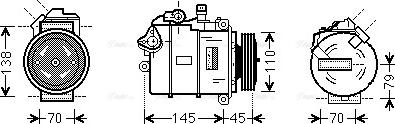 Ava Quality Cooling BWK383 - Compressore, Climatizzatore www.autoricambit.com