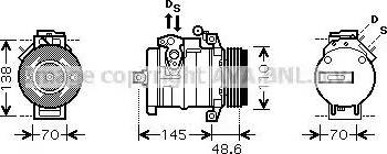 Ava Quality Cooling BW K334 - Compressore, Climatizzatore www.autoricambit.com