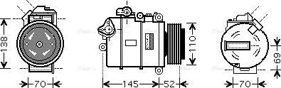 Ava Quality Cooling BW K336 - Compressore, Climatizzatore www.autoricambit.com