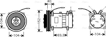 Ava Quality Cooling CLAK001 - Compressore, Climatizzatore www.autoricambit.com